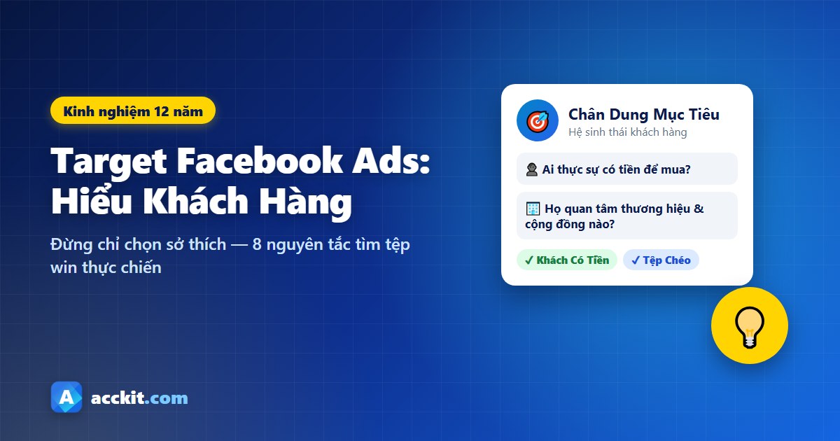 Kinh nghiệm target Facebook Ads: Muốn chuẩn phải hiểu khách hàng, đừng chỉ chọn sở thích