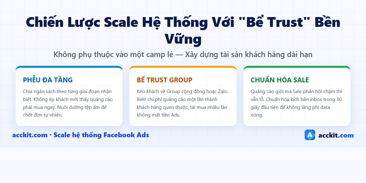 Chiến lược scale hệ thống Facebook Ads bền vững